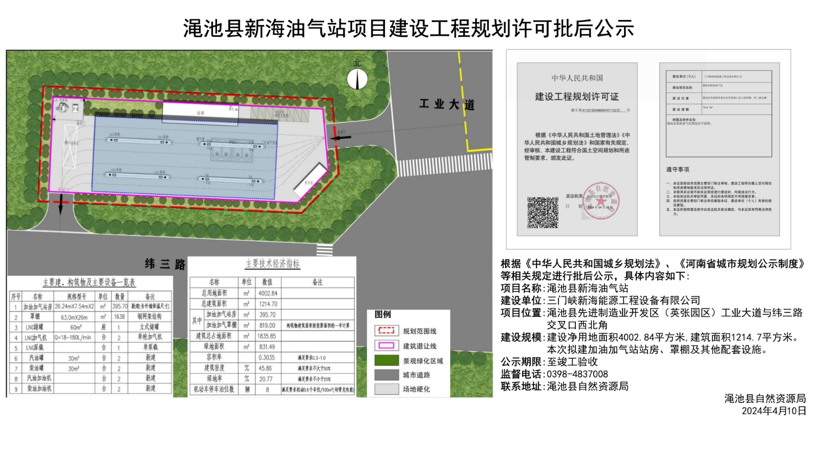 渑池县新海油气站建设工程规划许可批后公示.jpg